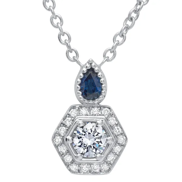 Hexagon Halo Pendant