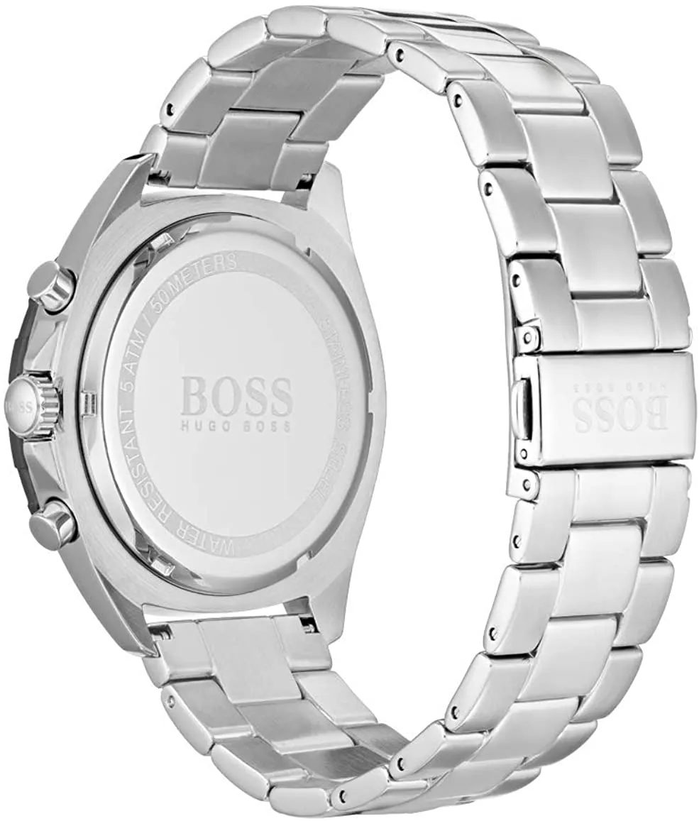 Hugo Boss Mens Chronograph Quartz Watch with Stainless Steel Strap 1513682