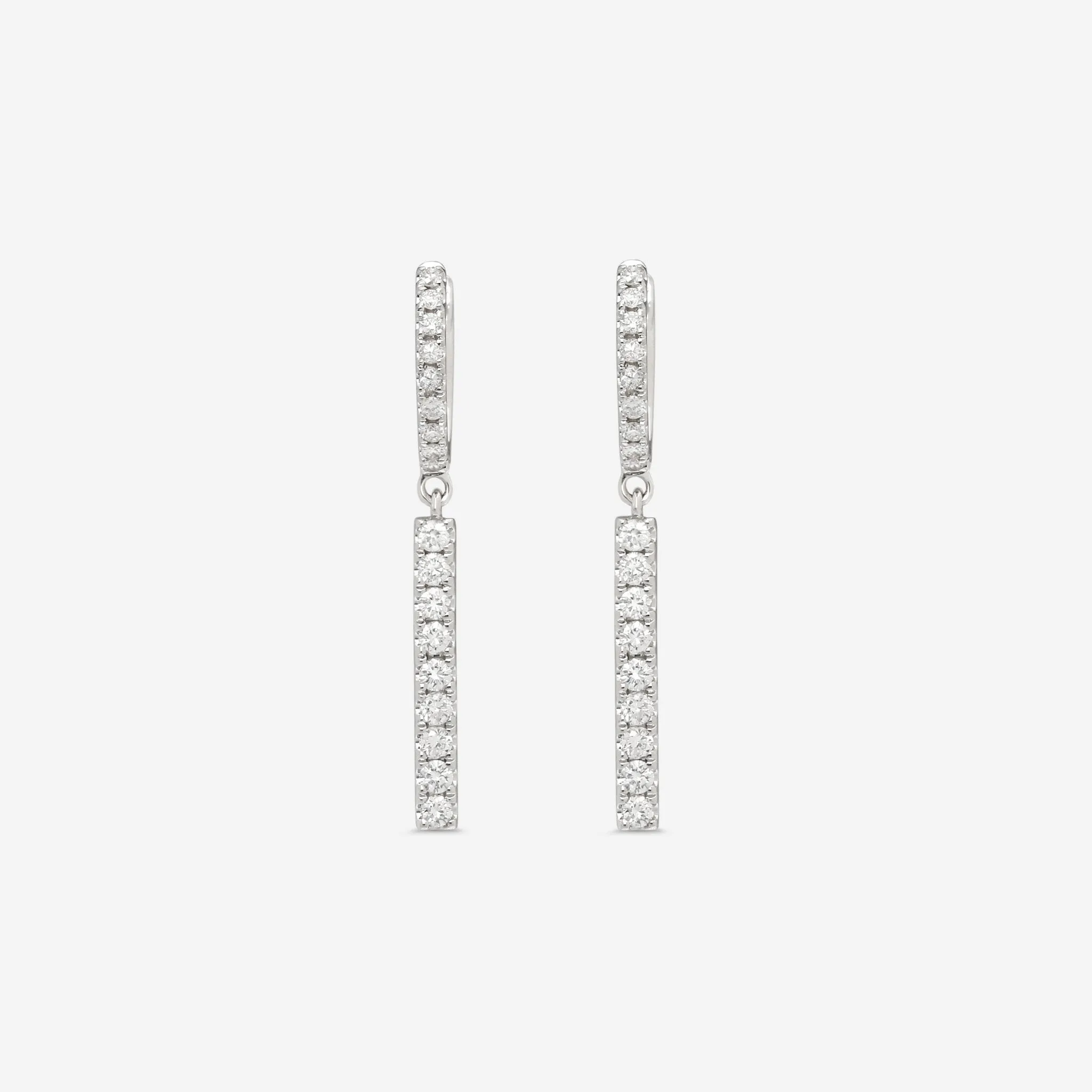 Ina Mar 18K White Gold Diamond 0.55ct.twd Drop Earrings AER-18073