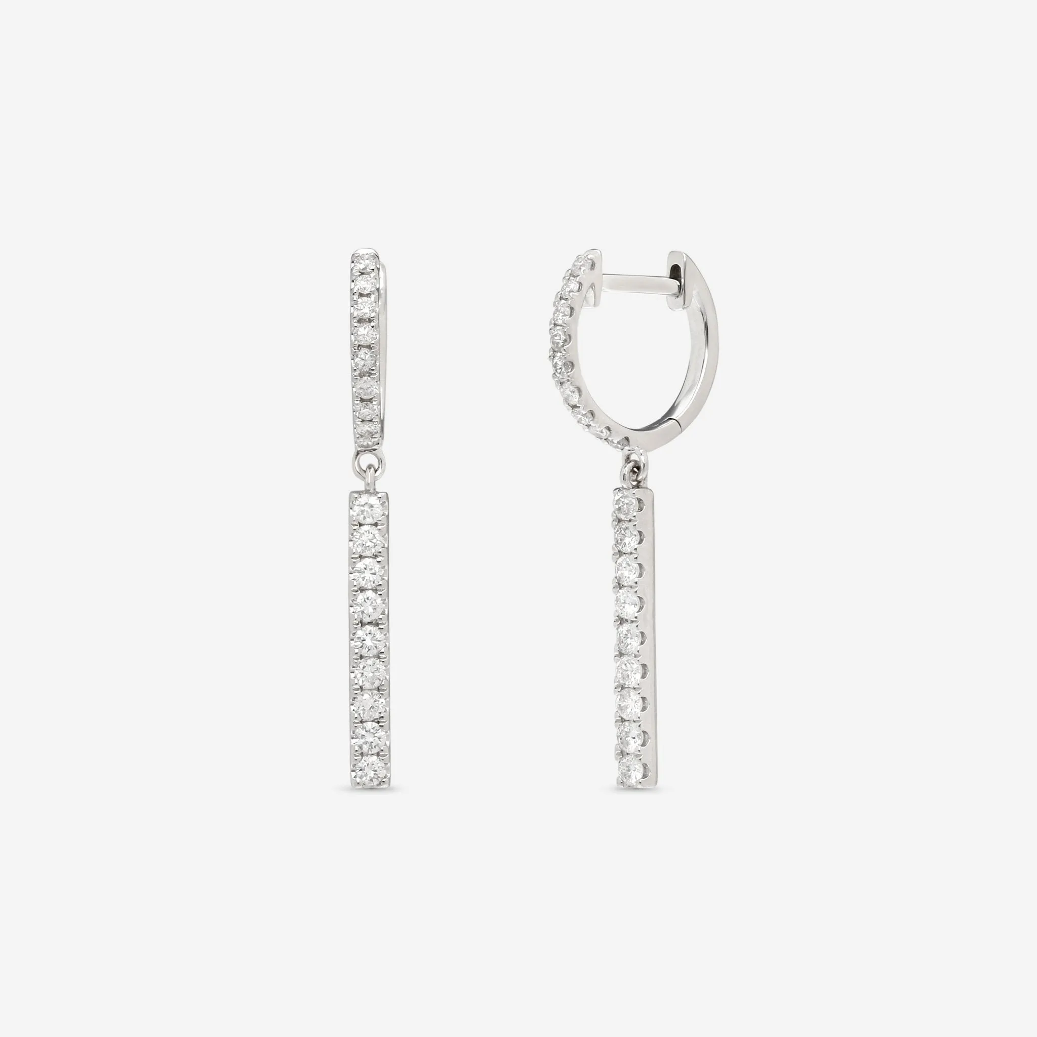 Ina Mar 18K White Gold Diamond 0.55ct.twd Drop Earrings AER-18073