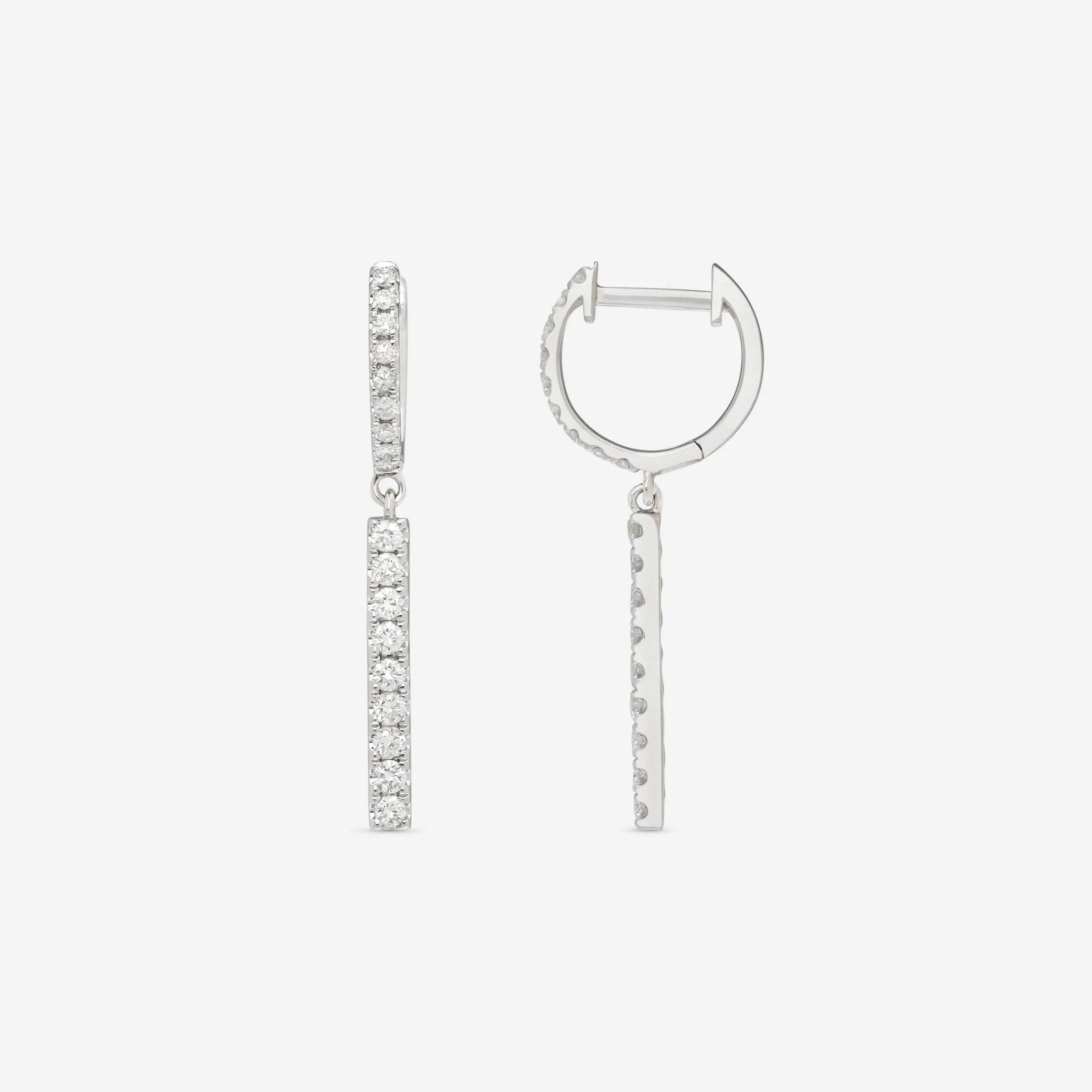 Ina Mar 18K White Gold Diamond 0.55ct.twd Drop Earrings AER-18073