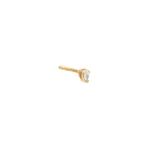 Itty Bitty Diamond Teardrop Stud Earring 14K