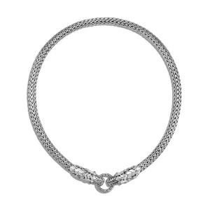 John Hardy Legends Sterling Silver Naga Double Dragon Necklace