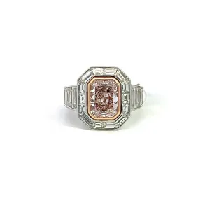 Joshua J Faint Pink Diamond Ring