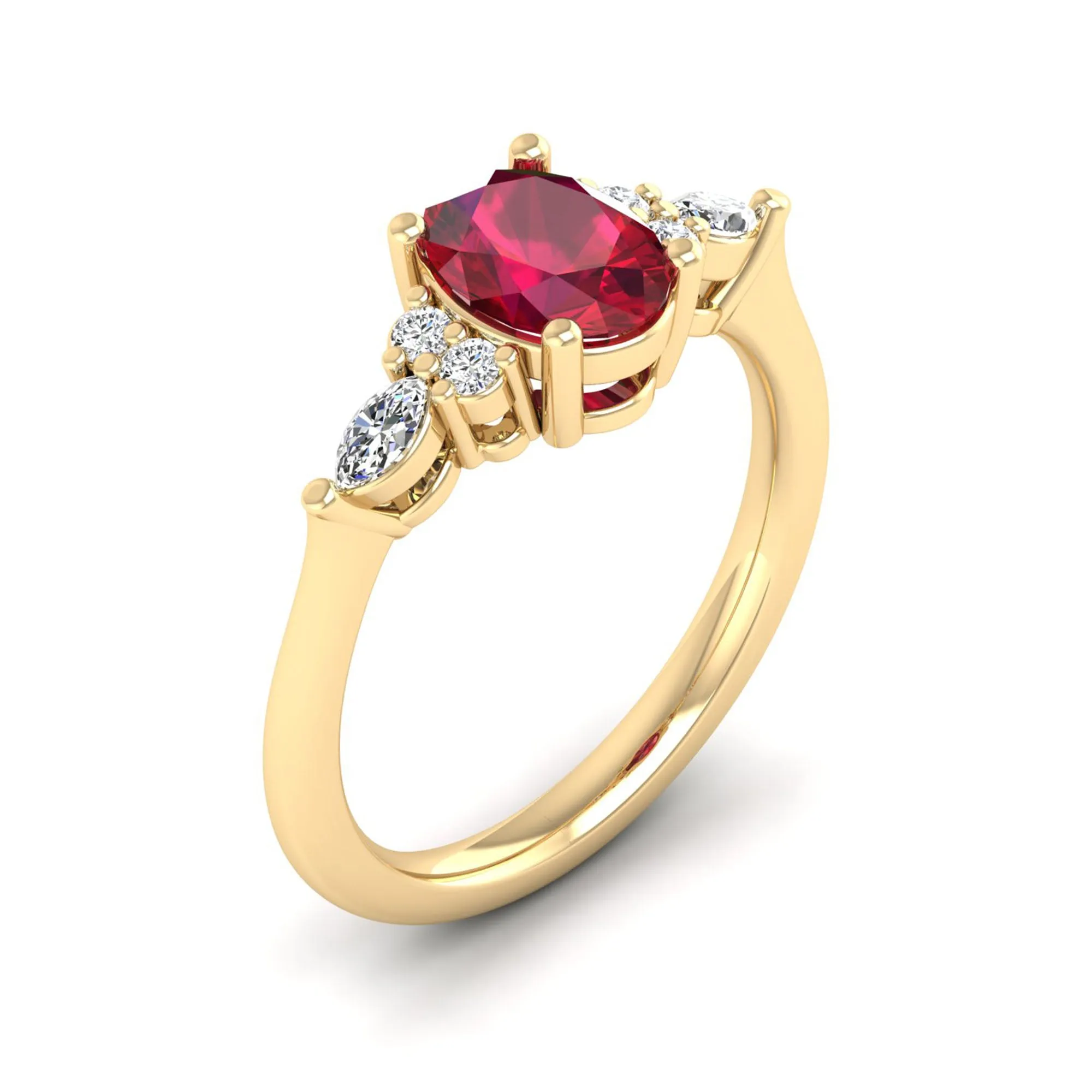 Juliette Ruby and Diamond Ring