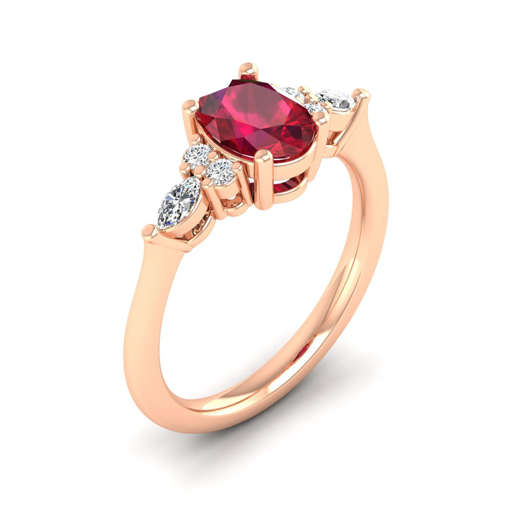Juliette Ruby and Diamond Ring