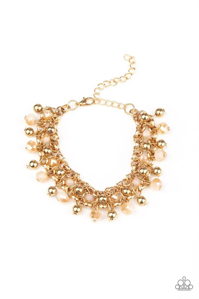 Just for the FUND of It! Gold Paparazzi Bracelet