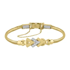 Kaspar & Esh 14k Yellow Gold Chevron Starter Bracelet