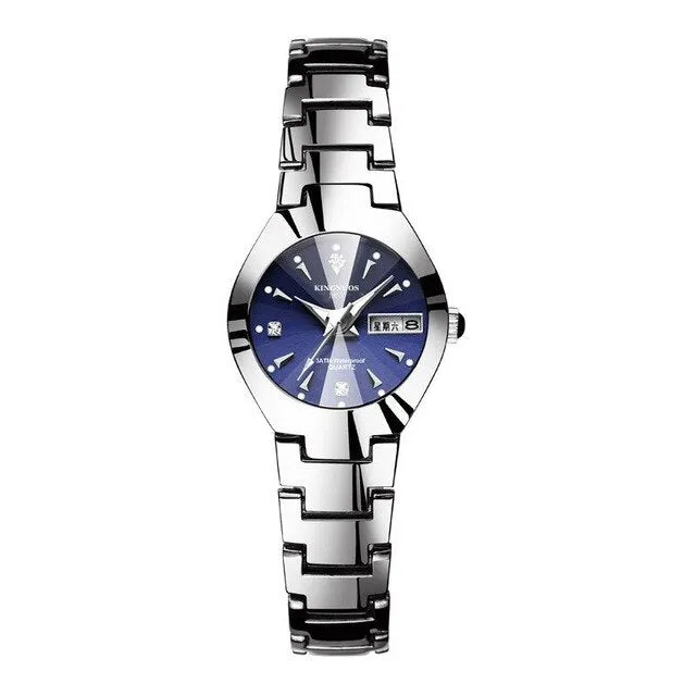 KINGNUOS Top Brand Fashion Quartz Waterproof Wristwatch Couple Clocks