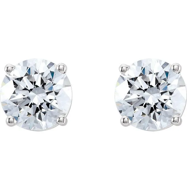 Lab-Grown Diamond Stud Earrings - 4 Prongs