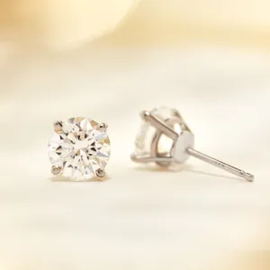 Lab-Grown Diamond Stud Earrings - 4 Prongs