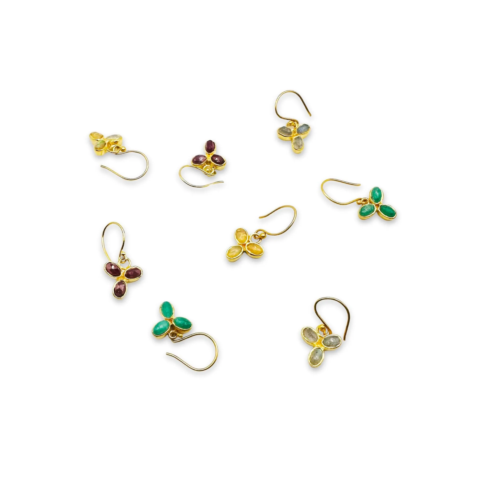 Labradorite Floret Earrings