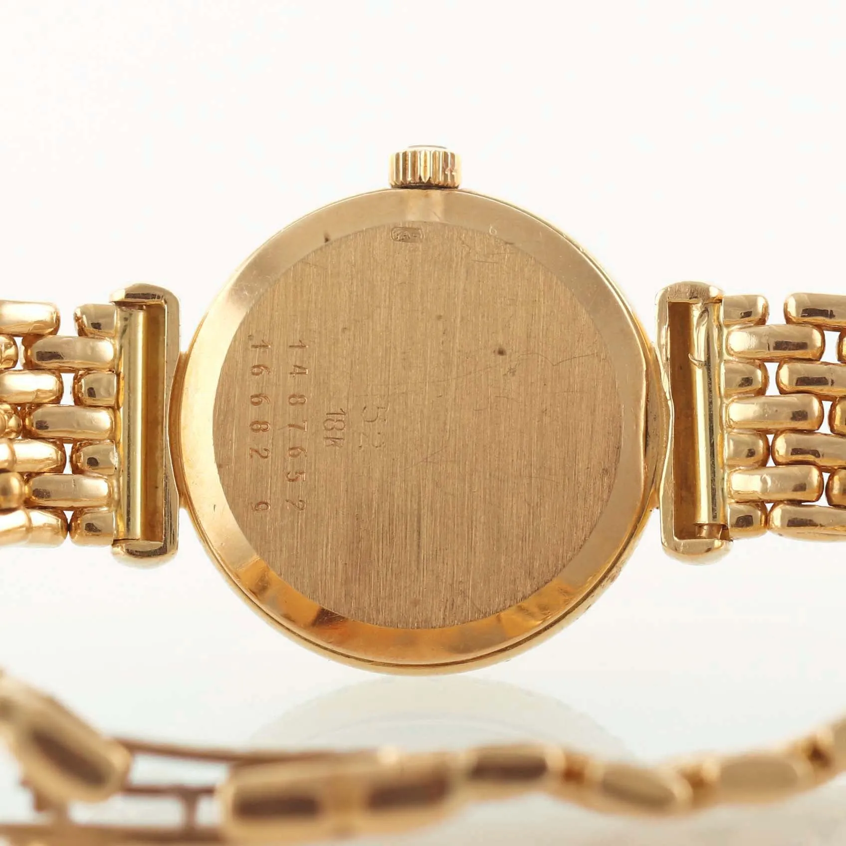 Ladies Baume & Mercier 18k Yellow Gold 20mm Diamond 16682 9 Quartz Dress Watch