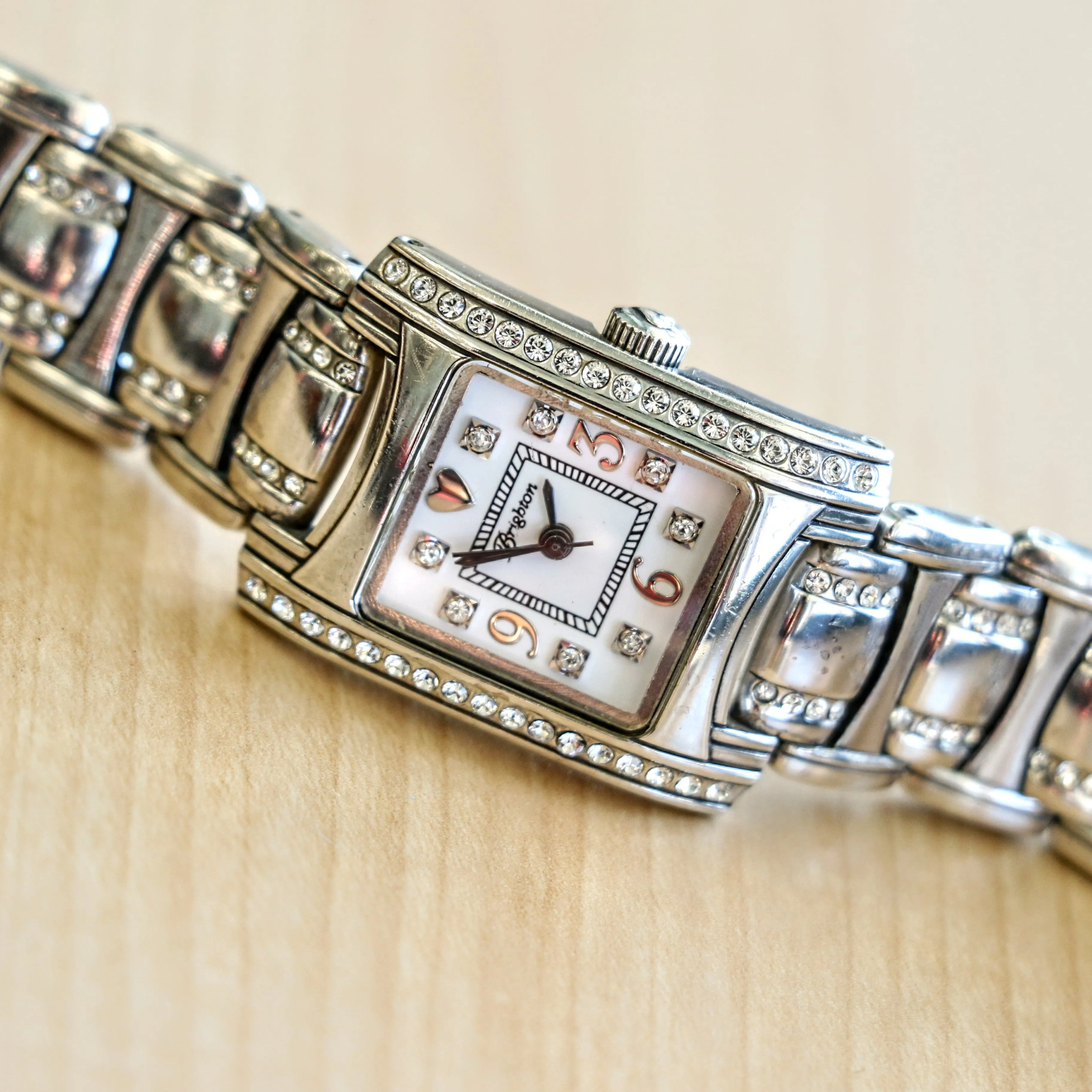 Ladies BRIGHTON "Turin" Watch Solid Silver and Swarovski Crystals Wristwatch