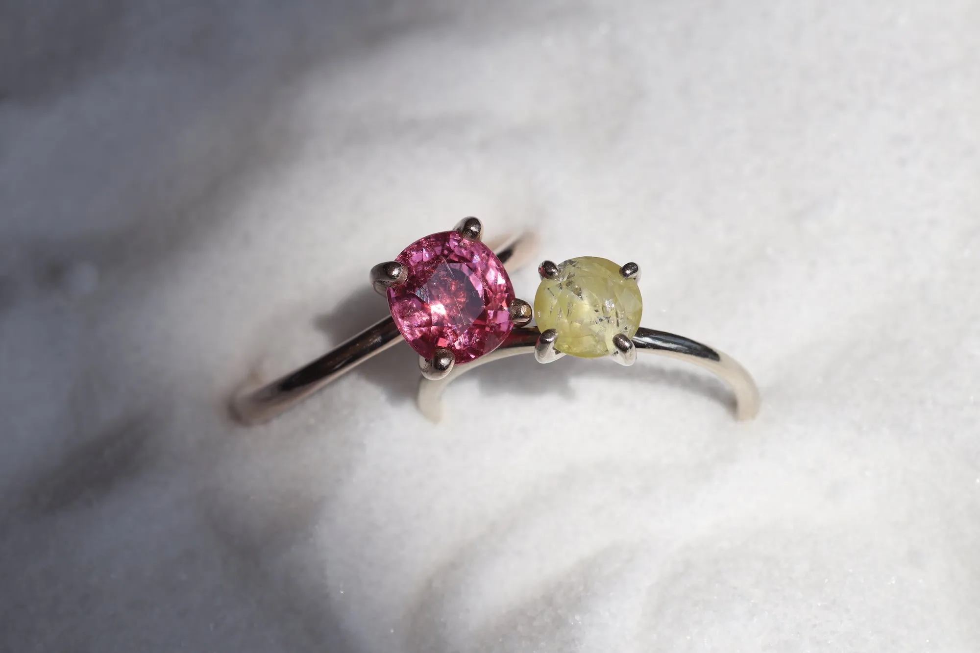 Lara / Neon Pink Spinel Ring