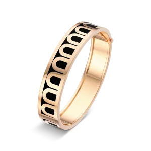 L'Arc de DAVIDOR Bangle GM, 18k Rose Gold with Lacquered Ceramic