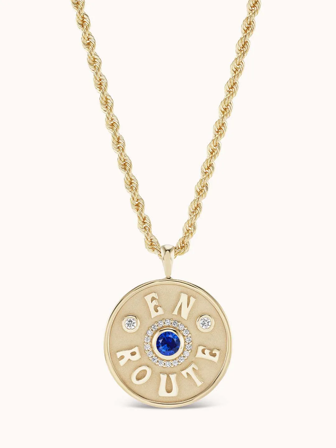 Large En Route Necklace Blue Sapphire