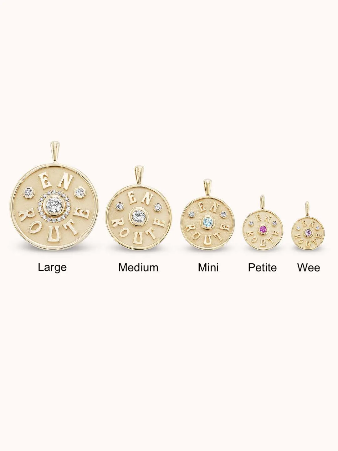 Large En Route Necklace Pink Sapphire