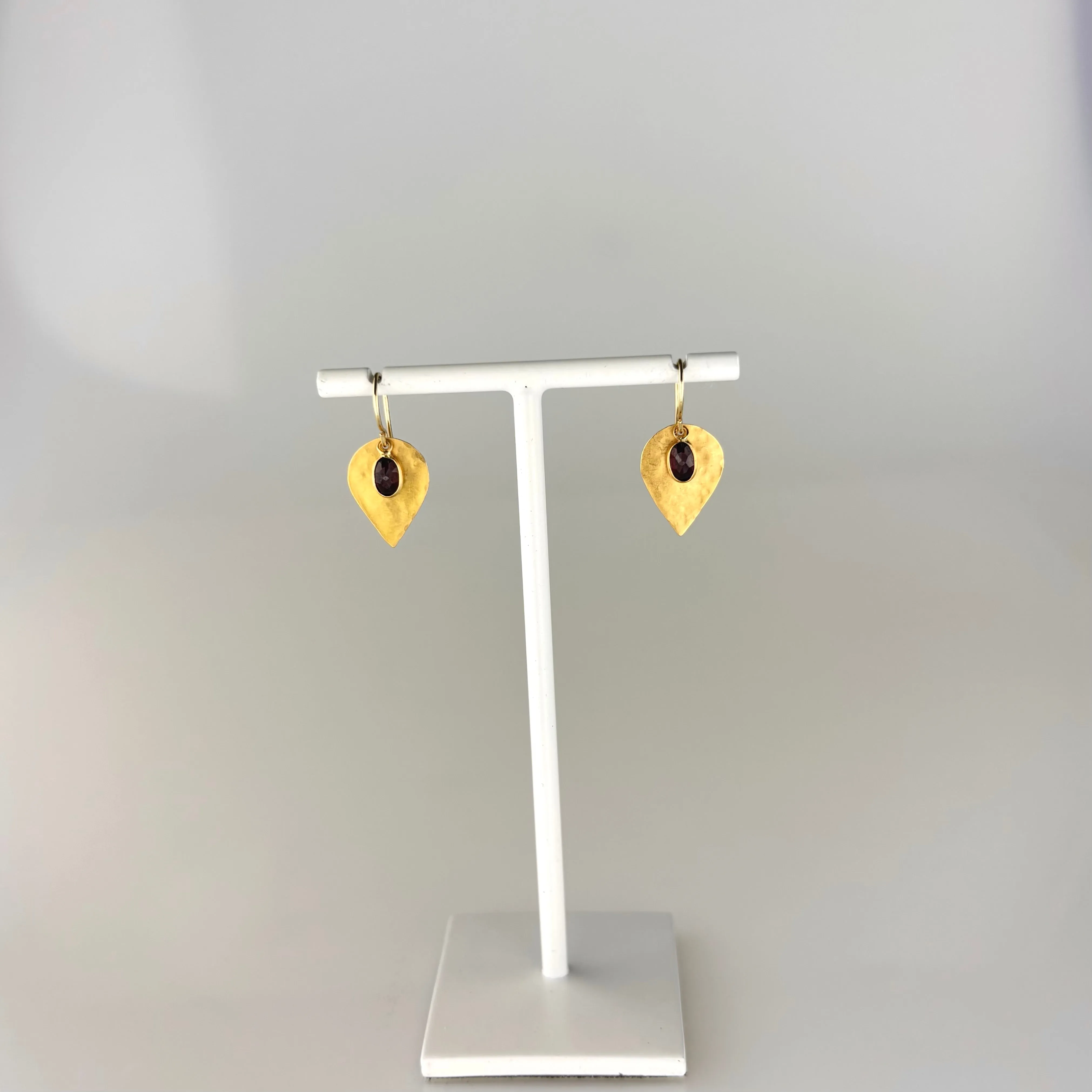 Large Hummingbird Garnet 18K Drops