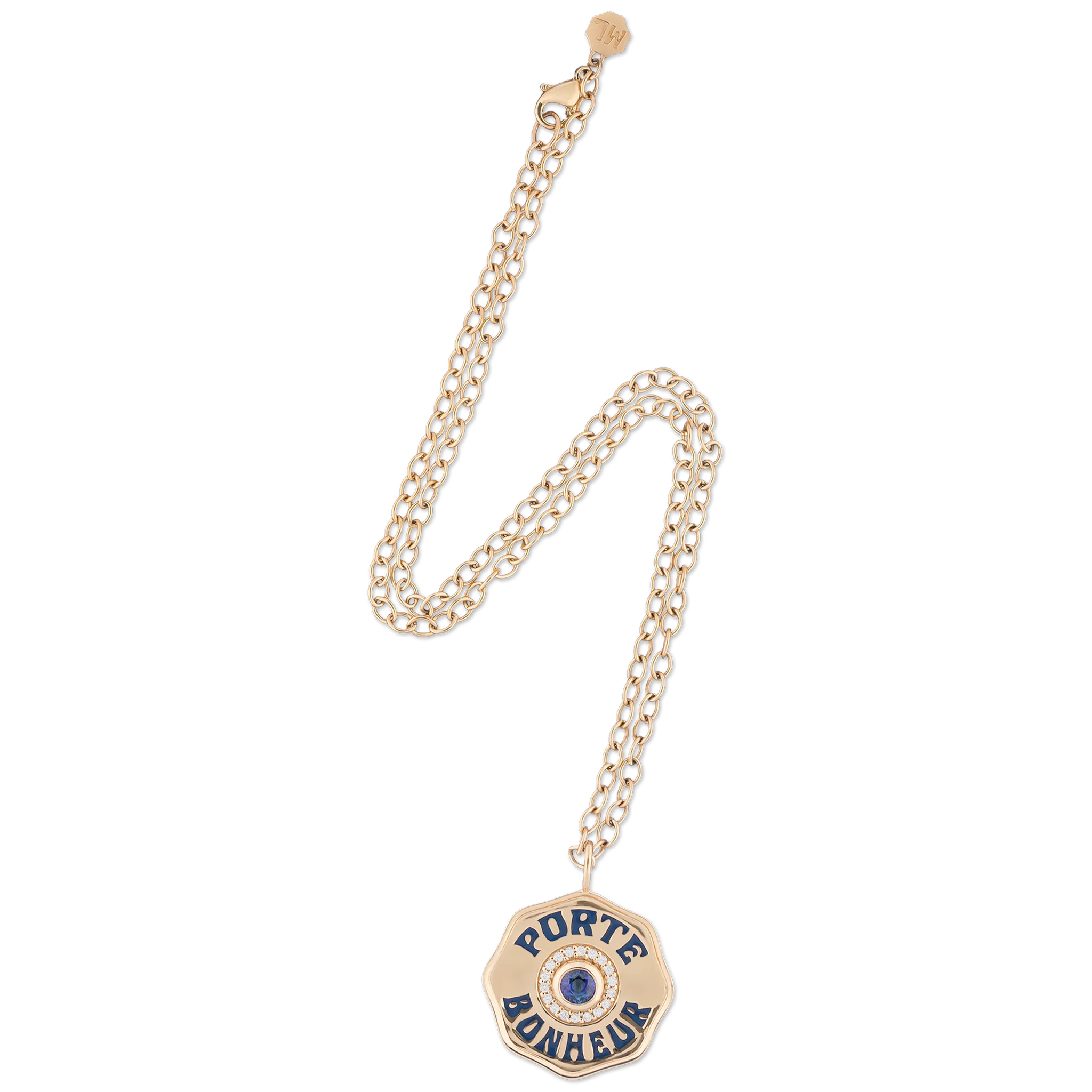 Large Porte Bonheur Blue Sapphire