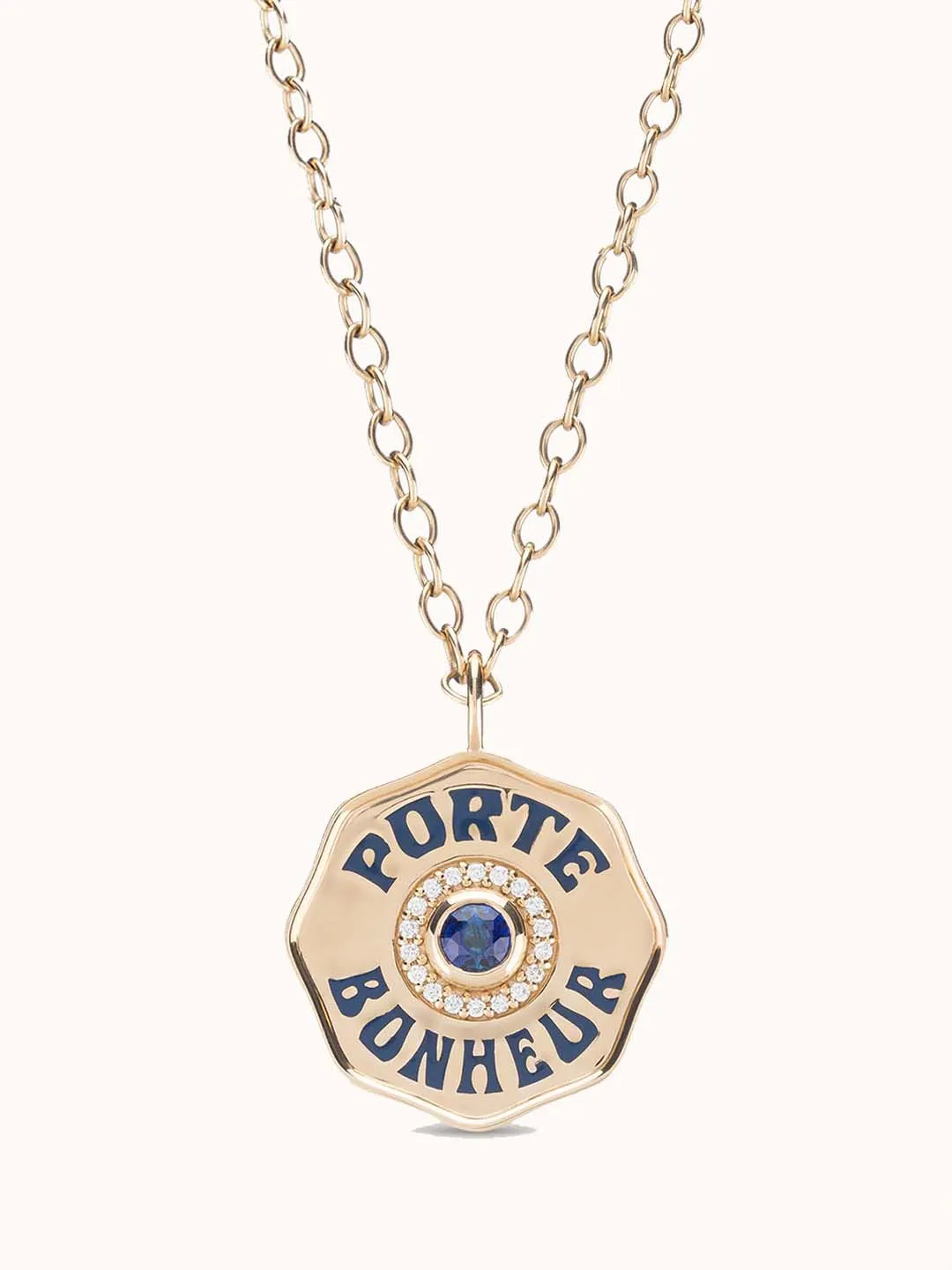 Large Porte Bonheur Blue Sapphire