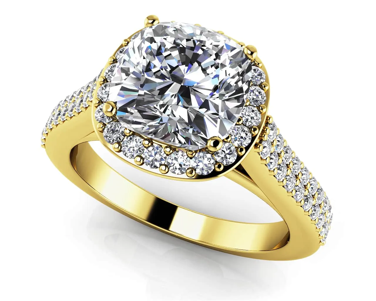 Limitless Love Cushion Cut Lab-Grown Diamond Engagement Ring with 1.75 ct. (1.25 ct. center diamond)