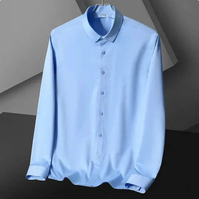 Long Sleeve Wrinkle-Resistant Elastic Breathable Business Shirt