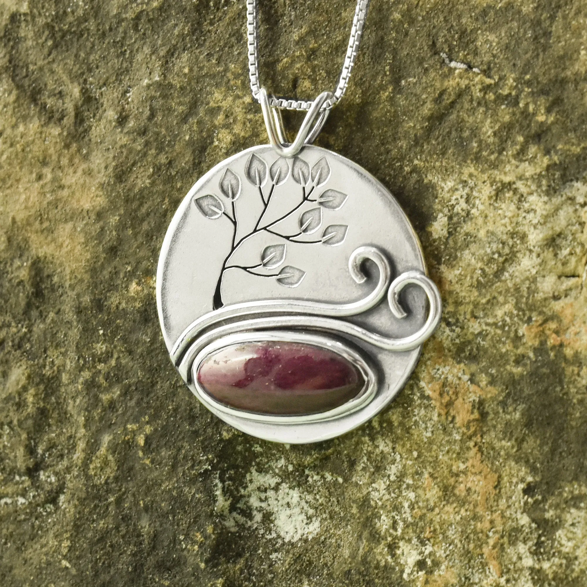Longido Ruby Summer Tree Wonderland Pendant No. 1