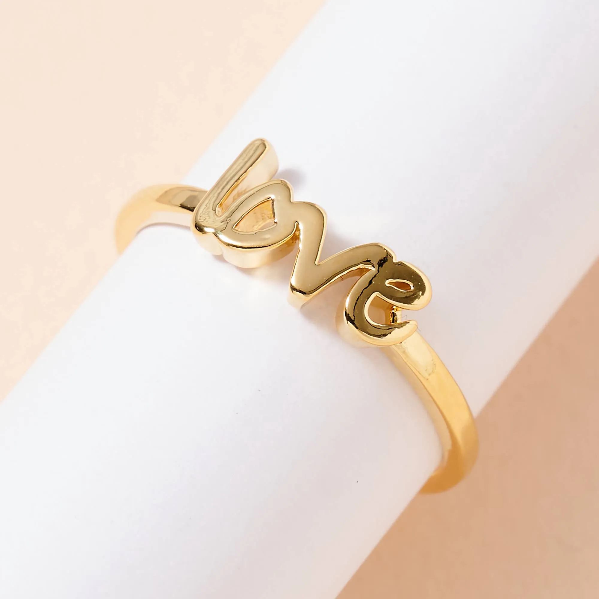 Love Secret Box Gold Dip Ring