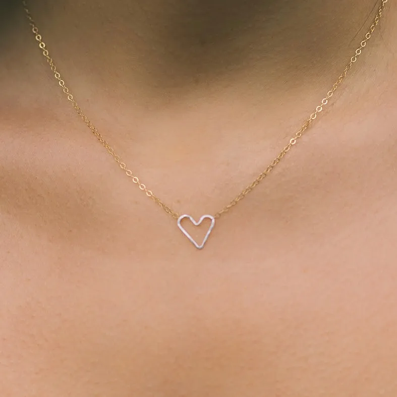 Lucy Open Heart Necklace
