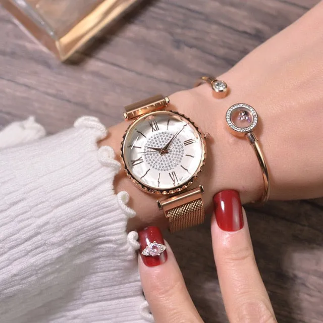 Luxury Diamond-Quartz Women Watches