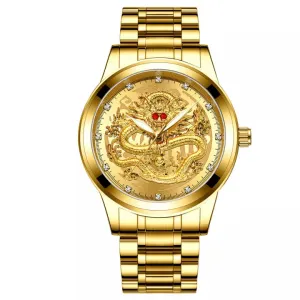 LUXURY GOLDEN DRAGON WATCH
