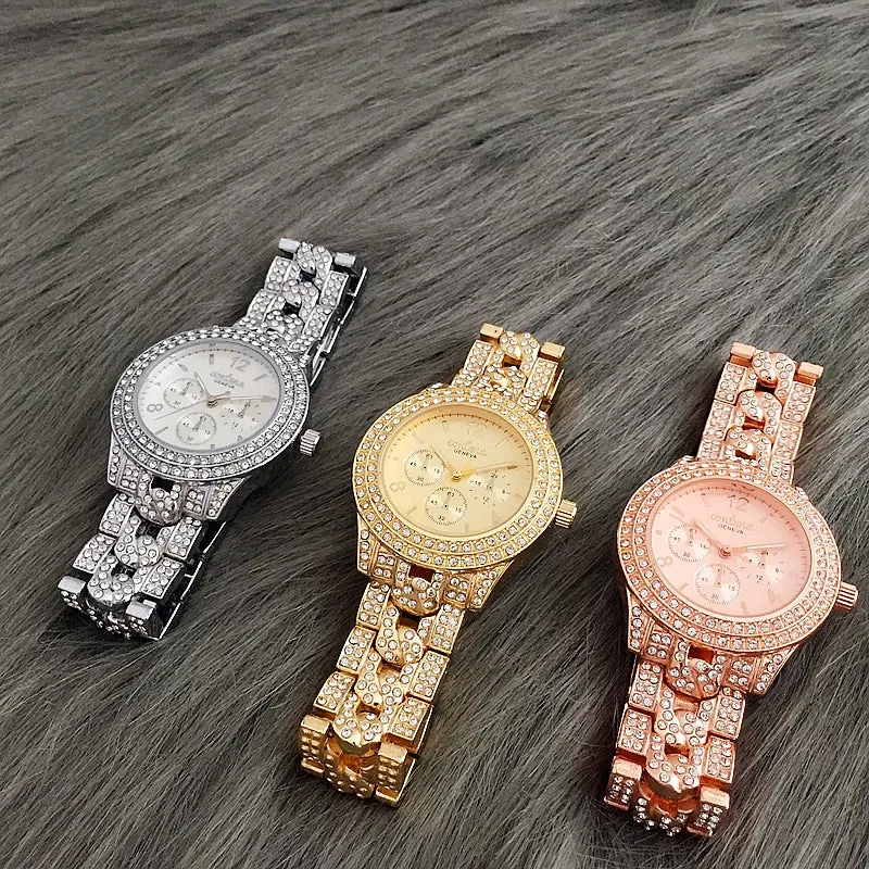 Luxury Rhinestone Quartz Watches for Women