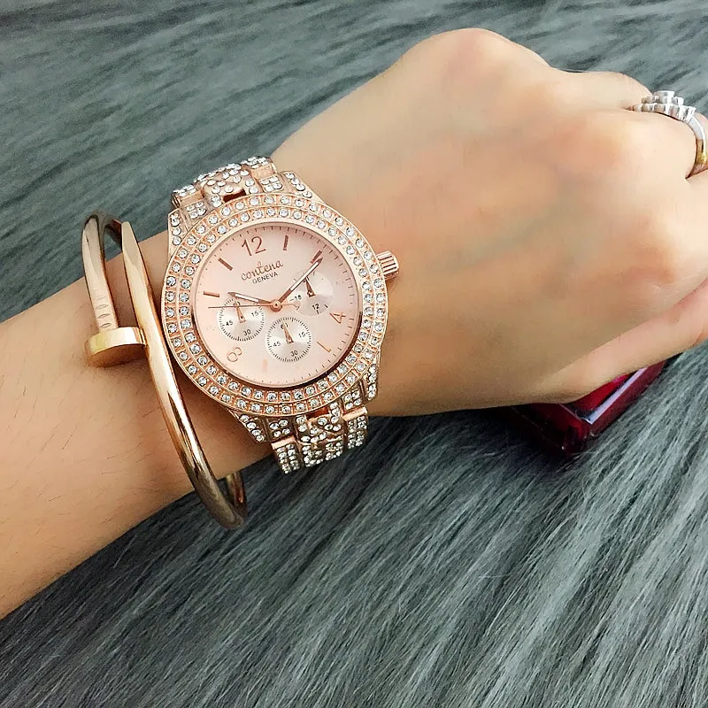 Luxury Rhinestone Quartz Watches for Women