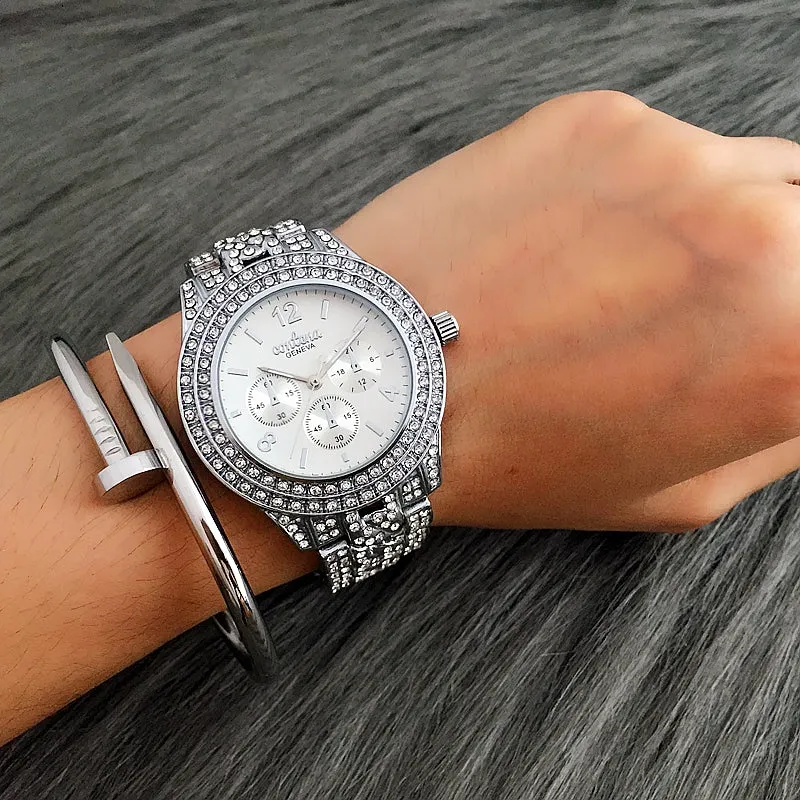 Luxury Rhinestone Quartz Watches for Women
