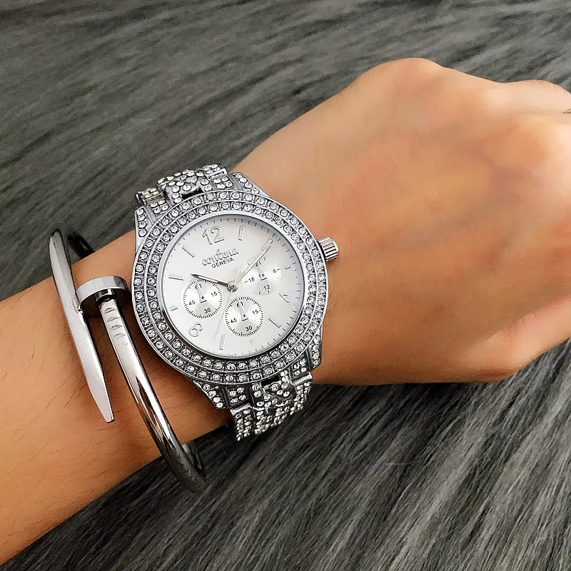 Luxury Rhinestone Quartz Watches for Women