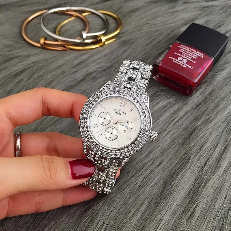 Luxury Rhinestone Quartz Watches for Women