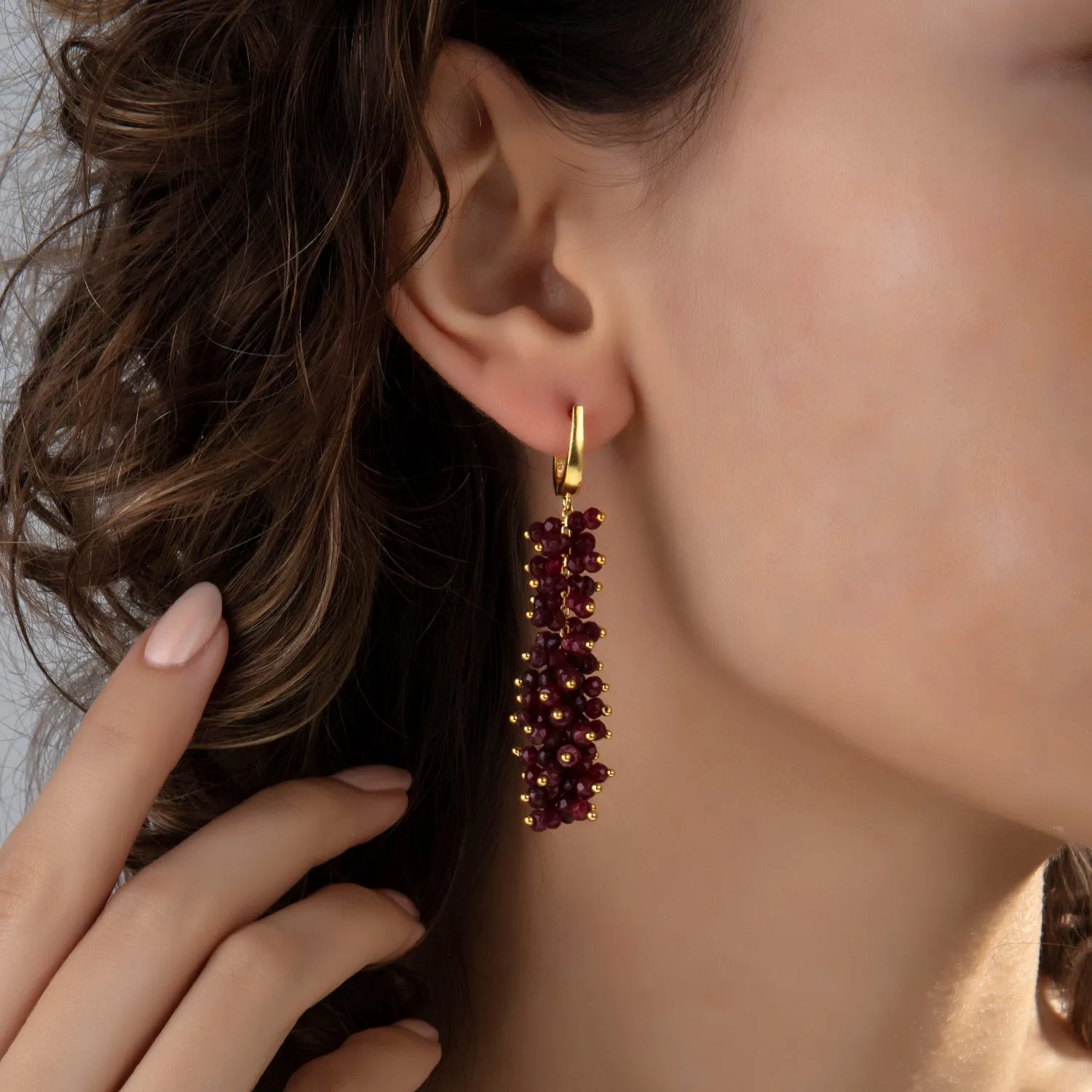 Madrid Ruby Earrings