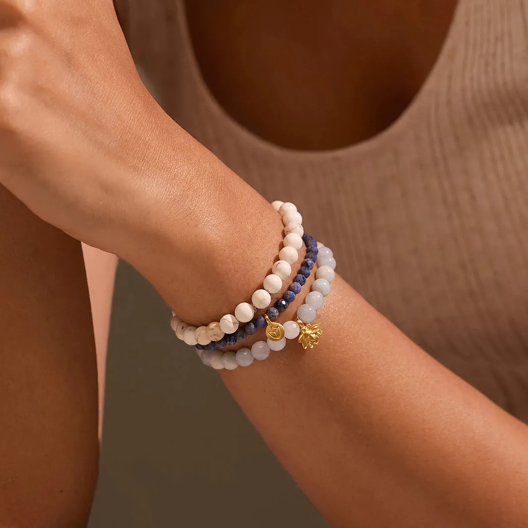 Manifest Positivity Gemstone Bracelet Trio