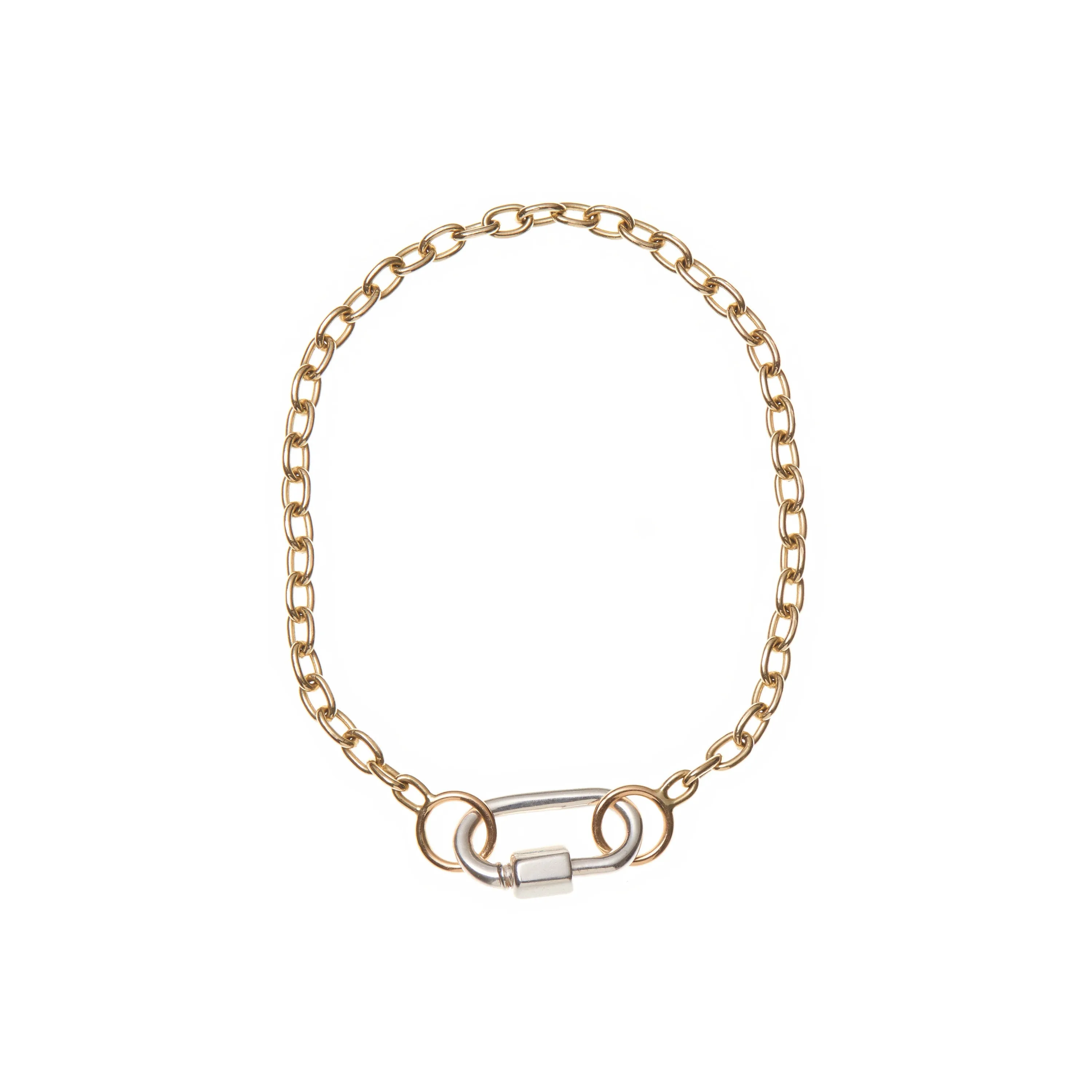 Marla Aaron 14k Yellow Gold Pulley Chain Bracelet