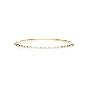 Marquise and Round Diamond Bangle