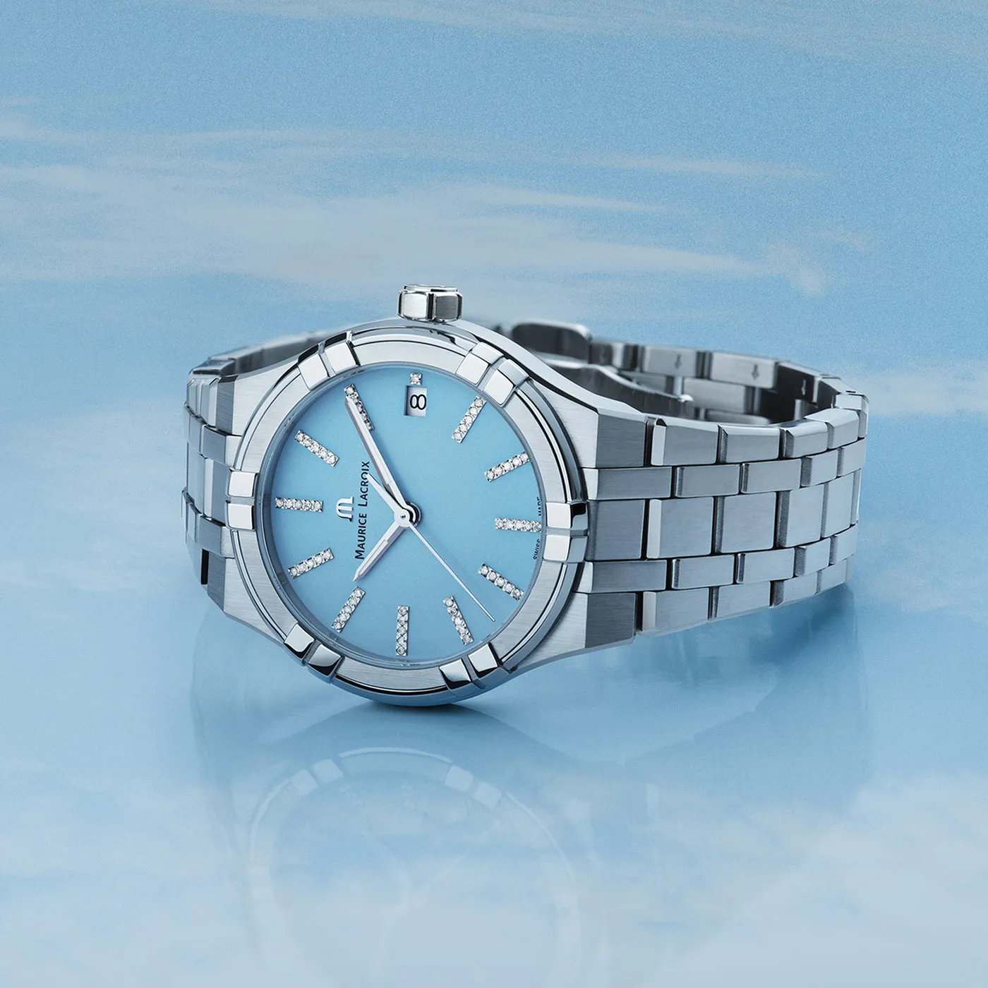 Maurice Lacroix Aikon Quartz Colours Edition Ladies Blue Dial Watch