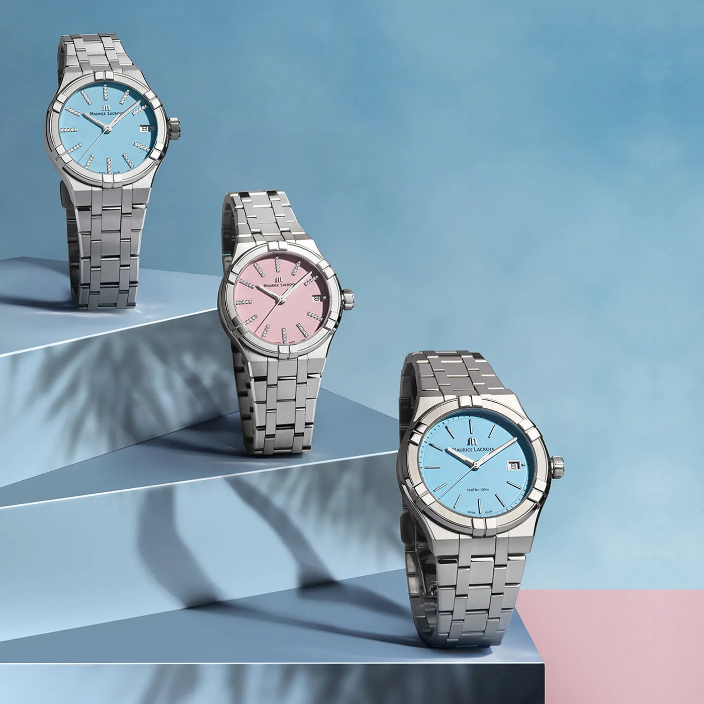 Maurice Lacroix Aikon Quartz Colours Edition Ladies Blue Dial Watch