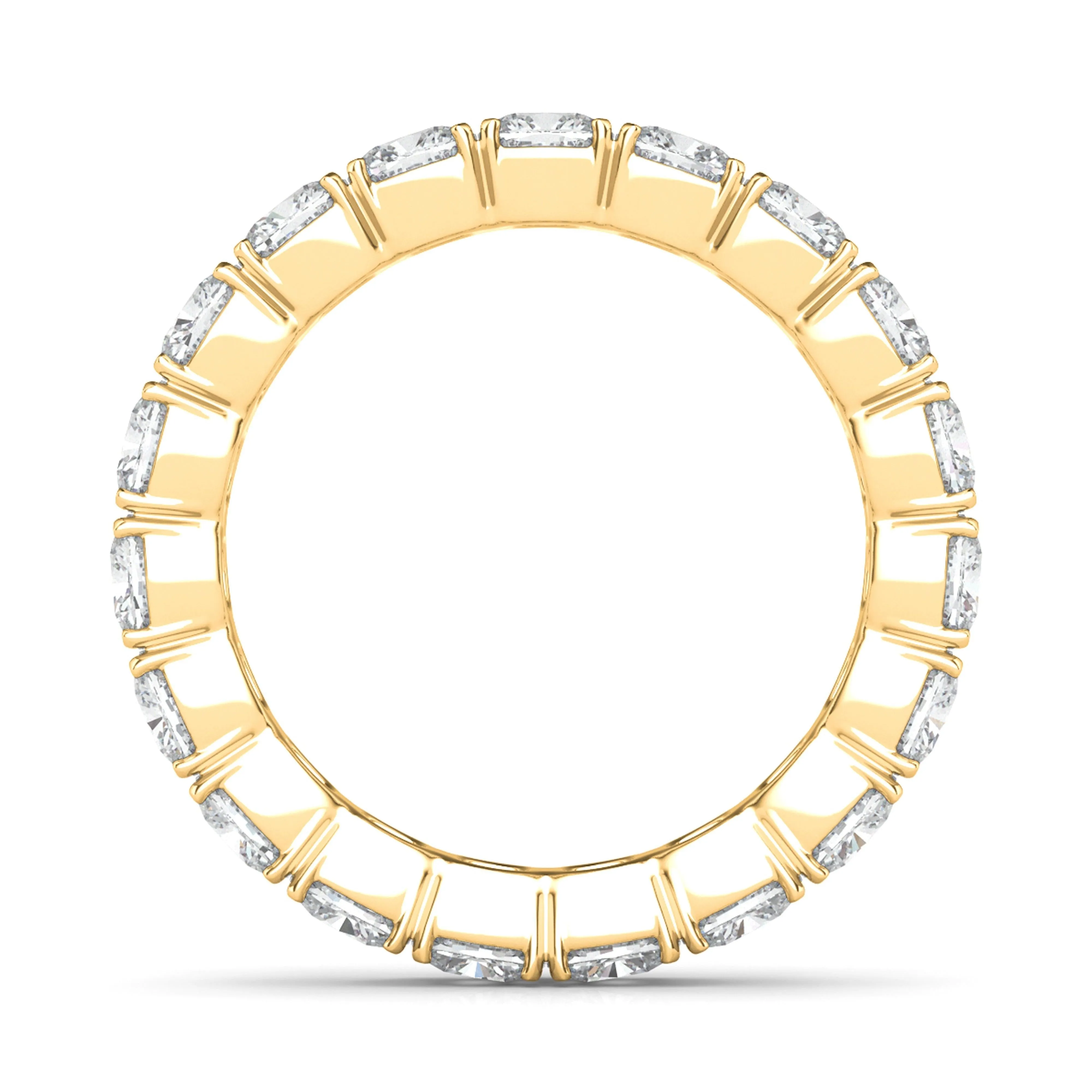 Men's Cushion Cut Eternity Band
