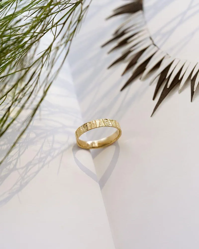Men's solid gold ring