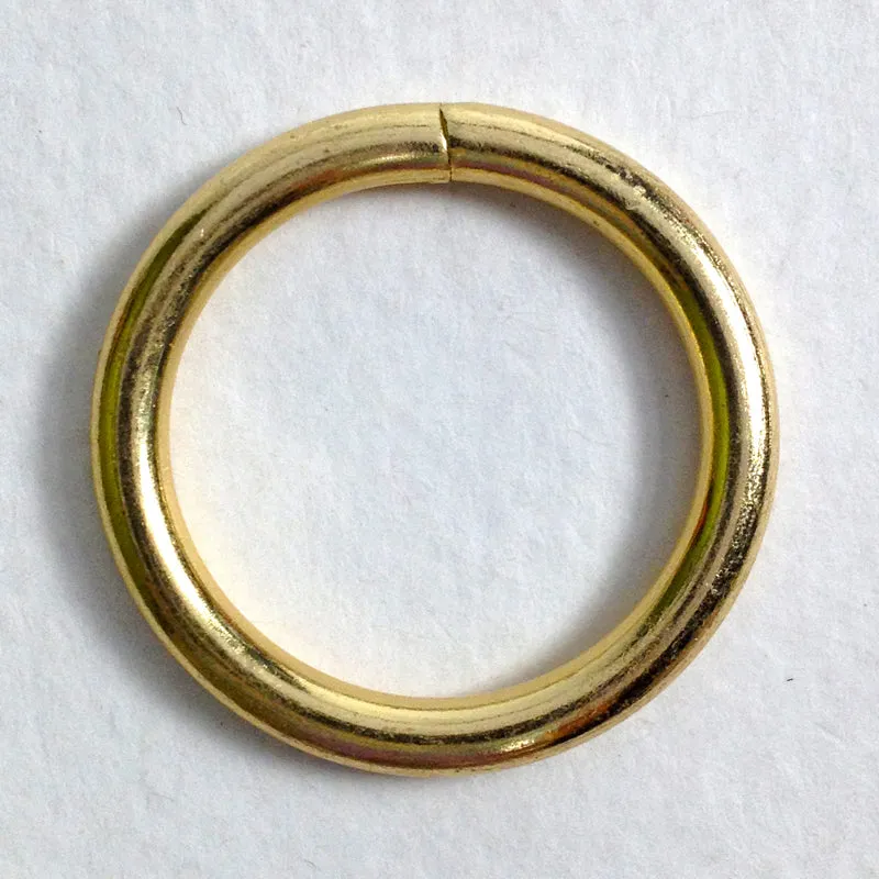 METAL MACRAME RING GOLD 38MM 4PC