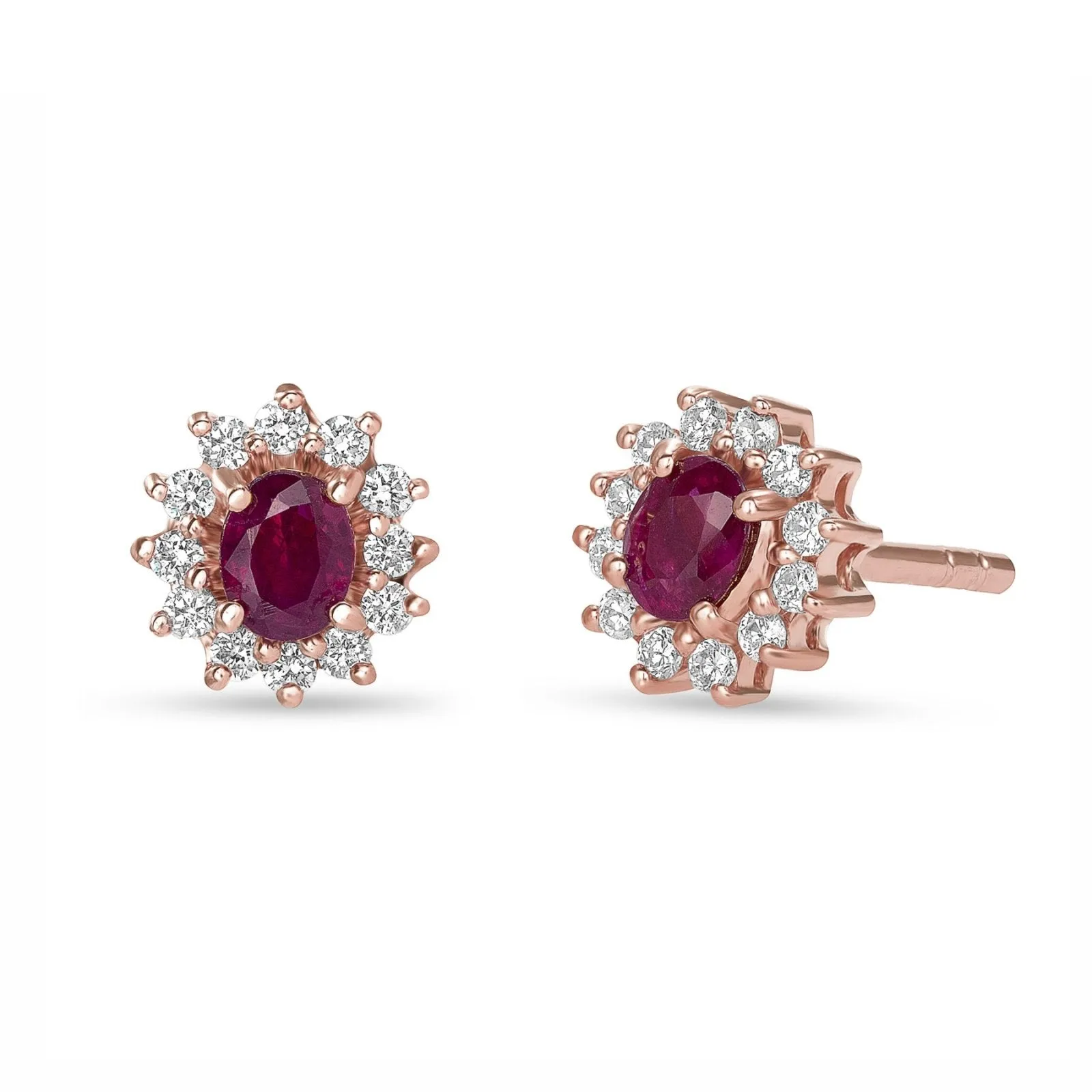 Mia Ruby and Diamond Earrings