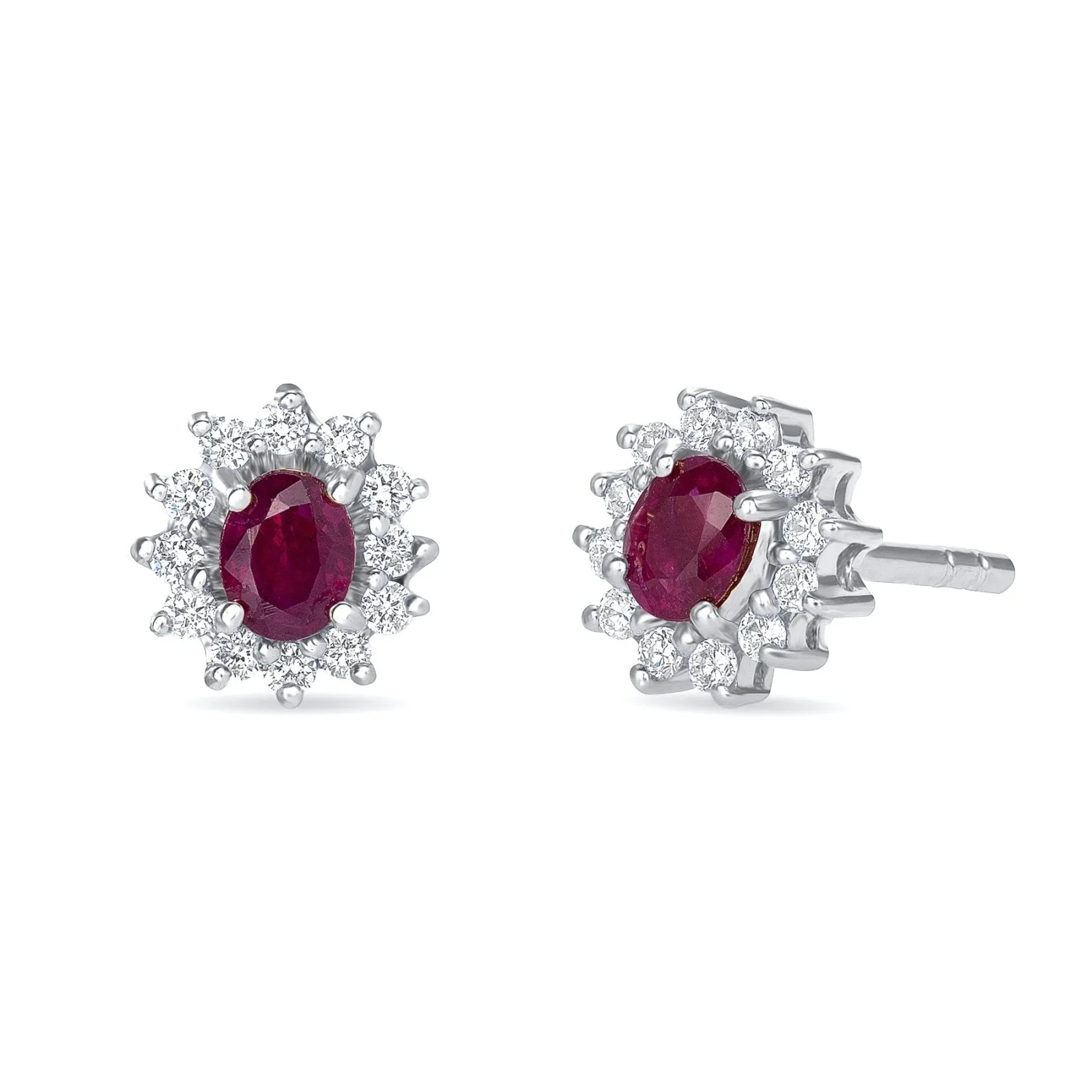 Mia Ruby and Diamond Earrings