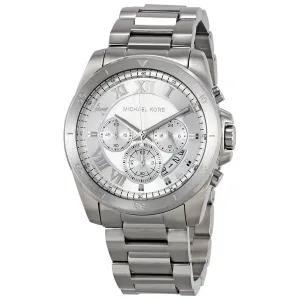 Michael Kors Brecken Silver Dial Men's Chronograph Watch MK8562