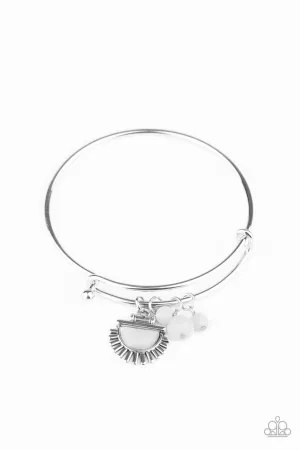 Mind, Body, and SOL White Paparazzi Bracelet